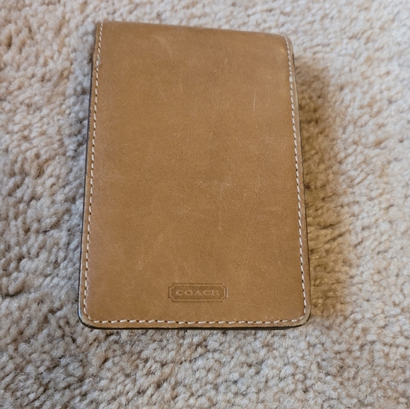 Vtg Coach Box Case Brown Leather Blackberry Phone case Front Pocket Flap Wallet - Picture 3 of 7